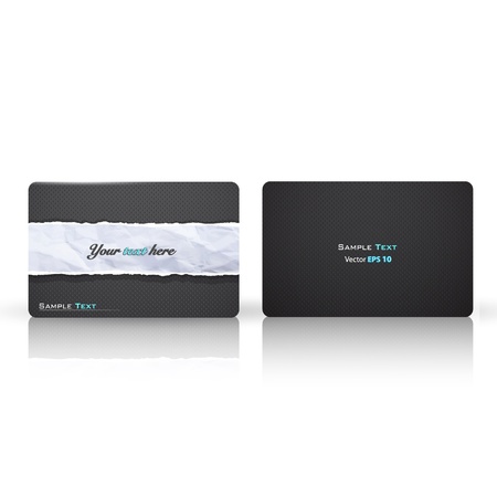 Elegant texture printed on business card. のイラスト素材