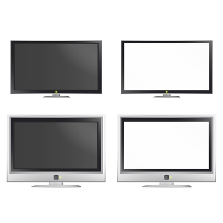 Set of empty TV. のイラスト素材
