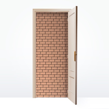 Walled door  Vector design  のイラスト素材