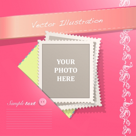 Nice design with empty stamp  Vector design  のイラスト素材