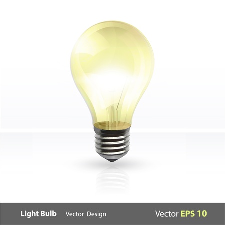 Realistic light bulb in the floor  Vector background design  のイラスト素材
