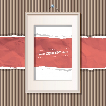 White framework on cartoon background  のイラスト素材