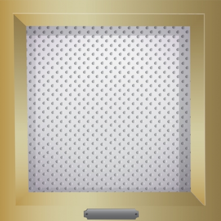 Background dots in gold frameのイラスト素材