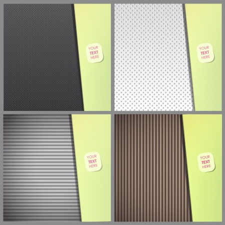 Collection of abstract background textured  Vector design  のイラスト素材