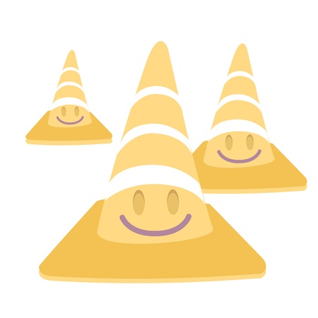 cone on isolated background. Vector design. のイラスト素材