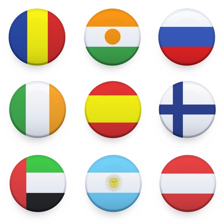 National button design. Vector design.のイラスト素材