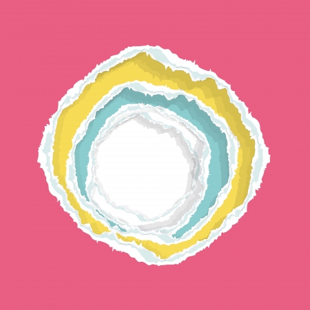 Colorful hole paper.  design. のイラスト素材