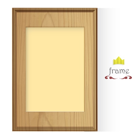 Wooden framework to insert concept.  Design.のイラスト素材