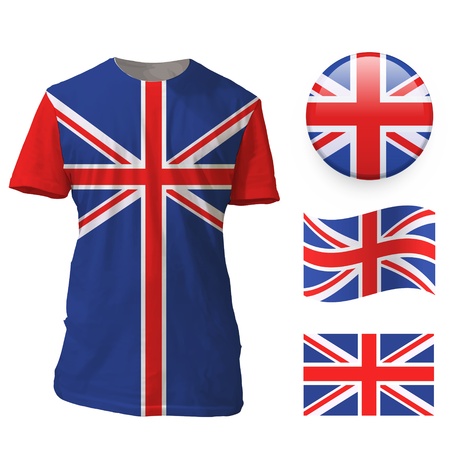 Set of UK design.  design.のイラスト素材