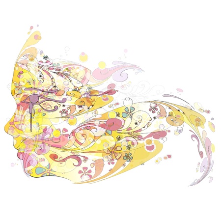 Abstract face. のイラスト素材