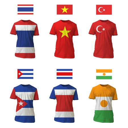 National shirt design. のイラスト素材