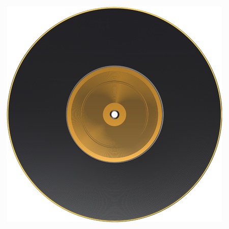 Vinyl isolated on white. のイラスト素材