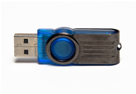 pendrive isolated on white の写真素材