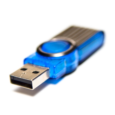 pendrive isolated on white 
