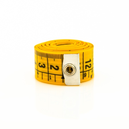tape measure isolated on white 