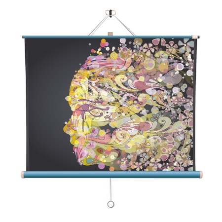 Abstract face  Vector design  