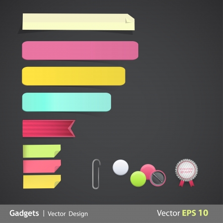 Set of labels for website  のイラスト素材