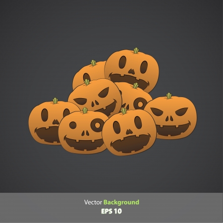 Set of pumpkins  Vector design  のイラスト素材