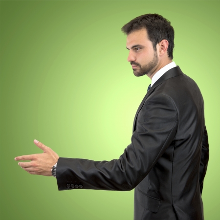 businessman making a deal の写真素材