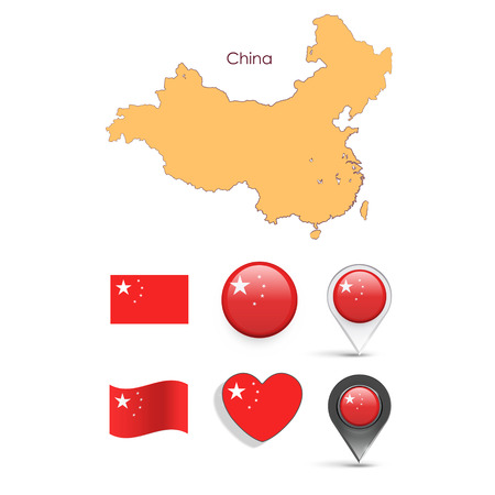 Set of China elements のイラスト素材