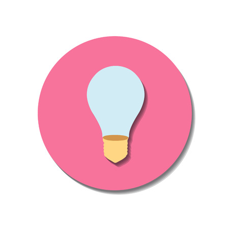 Icon web of bulb over white backgroundのイラスト素材