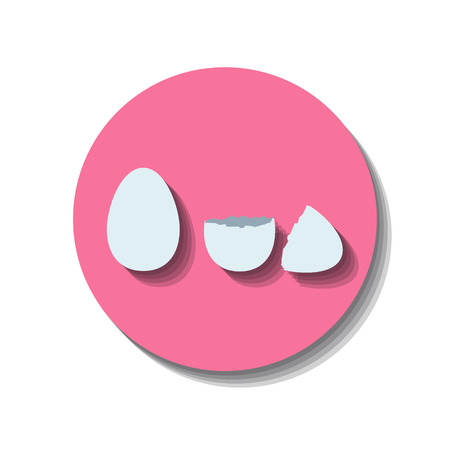 Icon web of egg over white backgroundのイラスト素材
