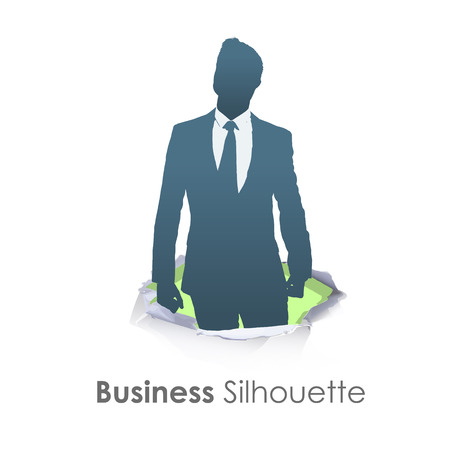 Proud of himself entrepreneur. Vector design. のイラスト素材