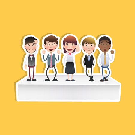 Set of business peopleのイラスト素材