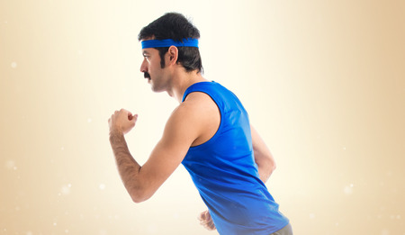 Vintage runner running fastの写真素材