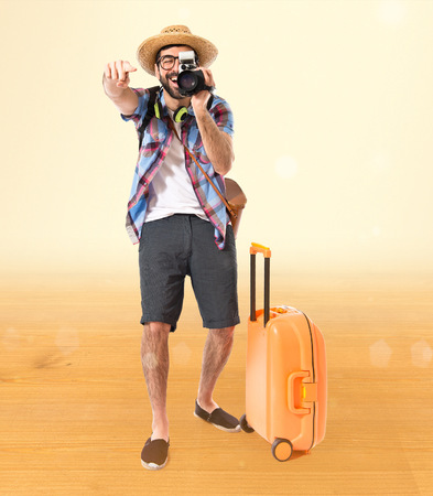 Tourist filmingの写真素材
