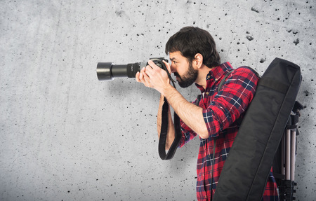 Photographer taking a photo