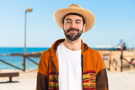 Tourist smokingの写真素材