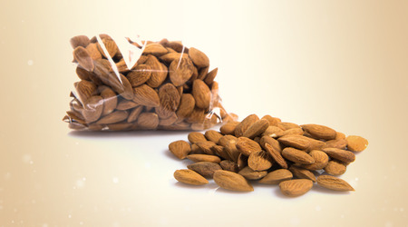 Almond with skinの写真素材