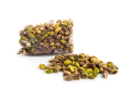 Peeled pistachioの写真素材