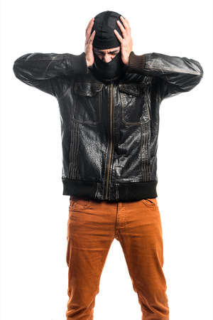 frustrated Robberの写真素材