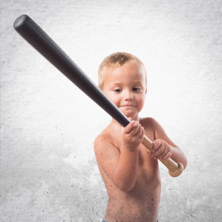 Kid playing baseball