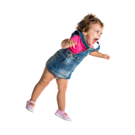 Baby flyingの写真素材