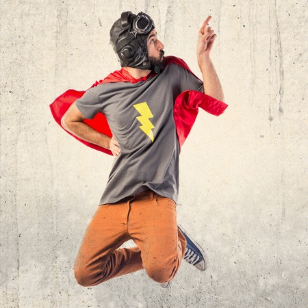 Superhero  thinkingの写真素材