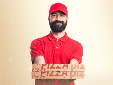 Pizza delivery manの写真素材
