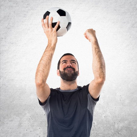 Lucky football playerの写真素材
