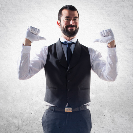 Man proud of himselfの写真素材