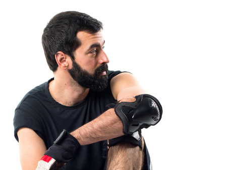 Skater looking lateralの写真素材