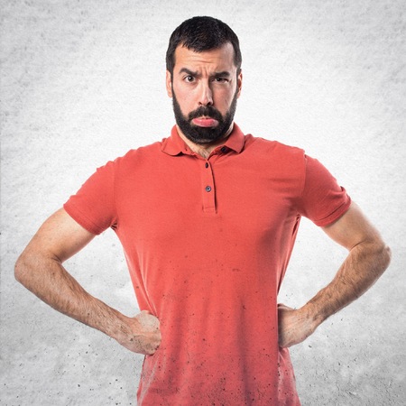 Sad handsome manの写真素材