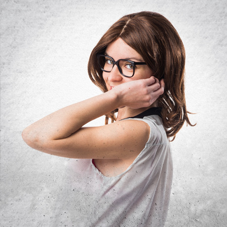 Pretty brunette womanの写真素材