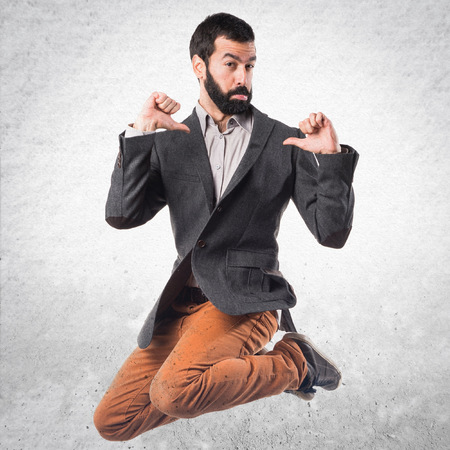 Man proud of himselfの写真素材