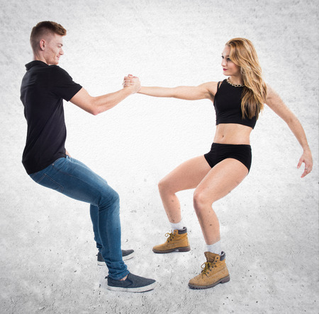 Couple dancing togetherの写真素材