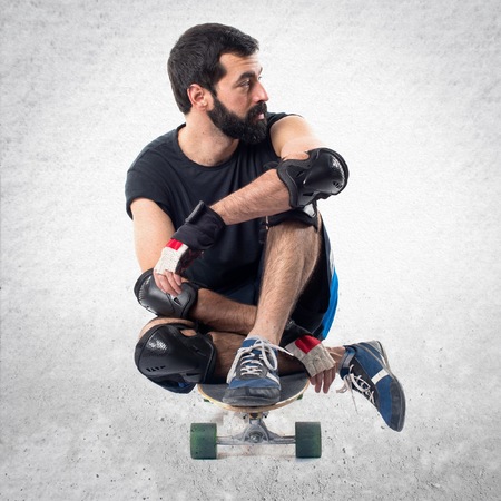 Skater looking lateralの写真素材