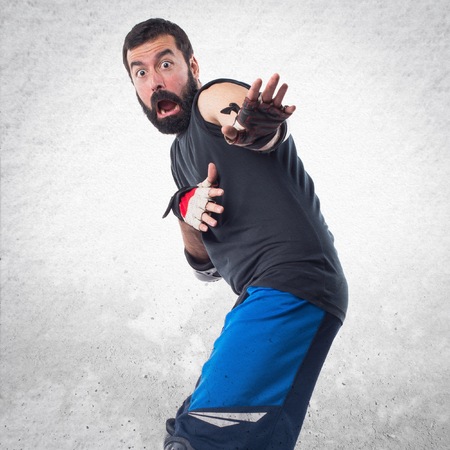 Frightened Skaterの写真素材