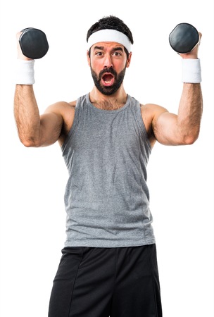 Lucky crazy sportmanの写真素材