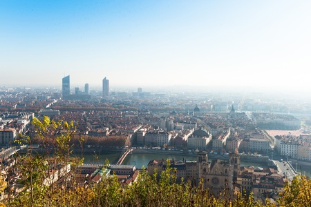 Panorama of Lyonの写真素材